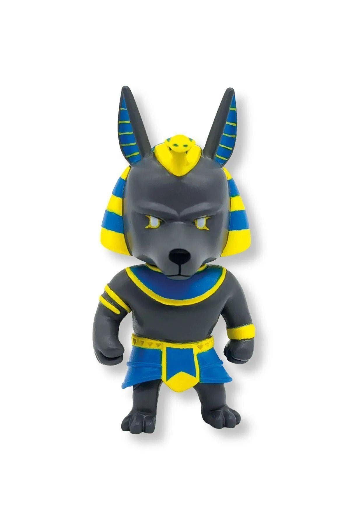 Stumble Guys Seri 1 - 3D Mini 1 i Gizemli olan 5 li Figür Seti - T-rex Quarterback Banana Guy Anubis-Karakter Figürleri