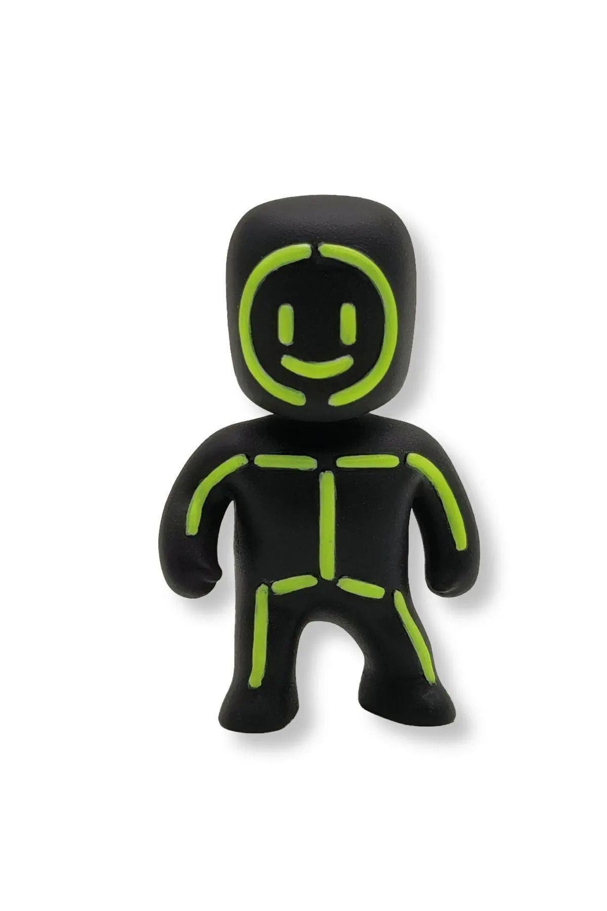 Stumble Guys Seri 1 - 3d Mini 1 I Sürpriz Olan 5 Li Figür Seti - Hazmat Luchador Boxing Roo Glowman-Karakter Figürleri