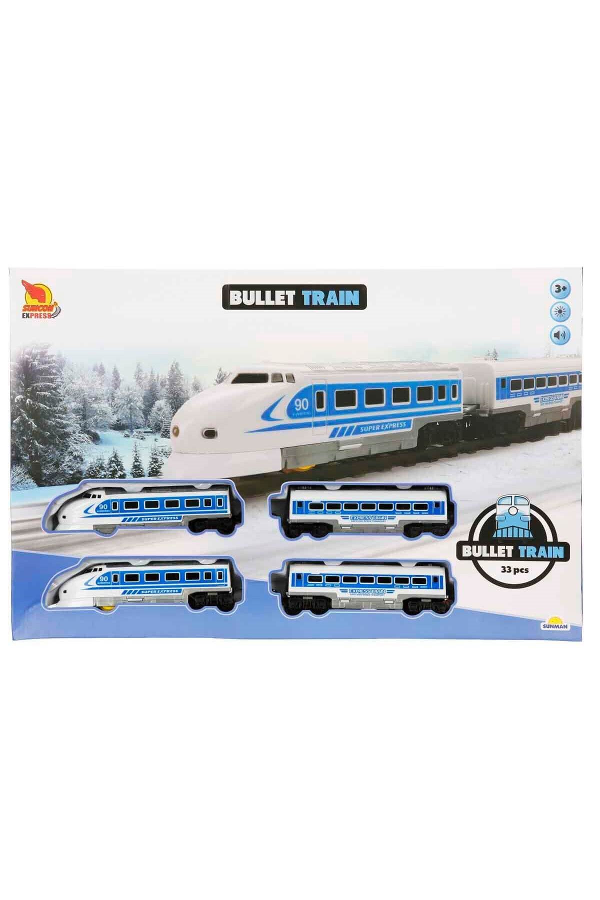 Suncon Sesli ve Işıklı Hızlı Tren Seti 33 Parça-Oyuncak