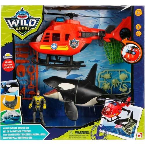 Sunman 49202 Sesli ve Işıklı Wild Quest Kurtarma Oyun Seti-Hayvan Figürleri