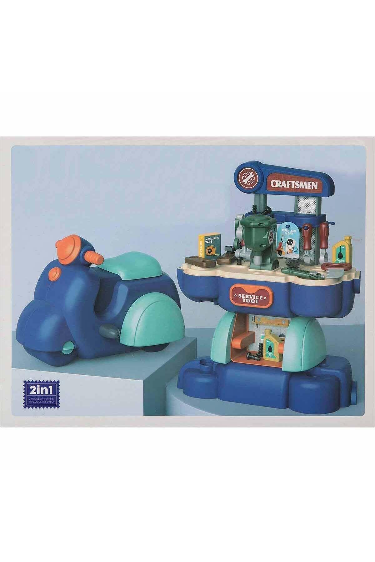 Sunman Motor Çantalı Kendin Yap Seti 44 Parça-Araba Garaj ve Setleri