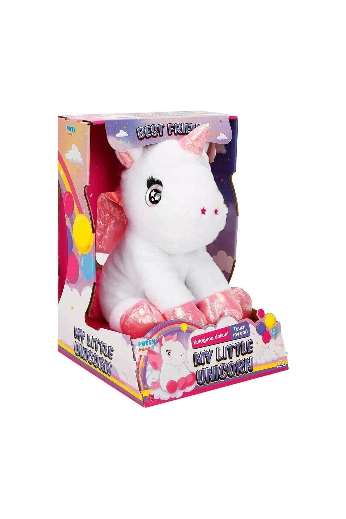 Sunman My Little Peluş Işıklı Unicorn-Hayvan Figürleri
