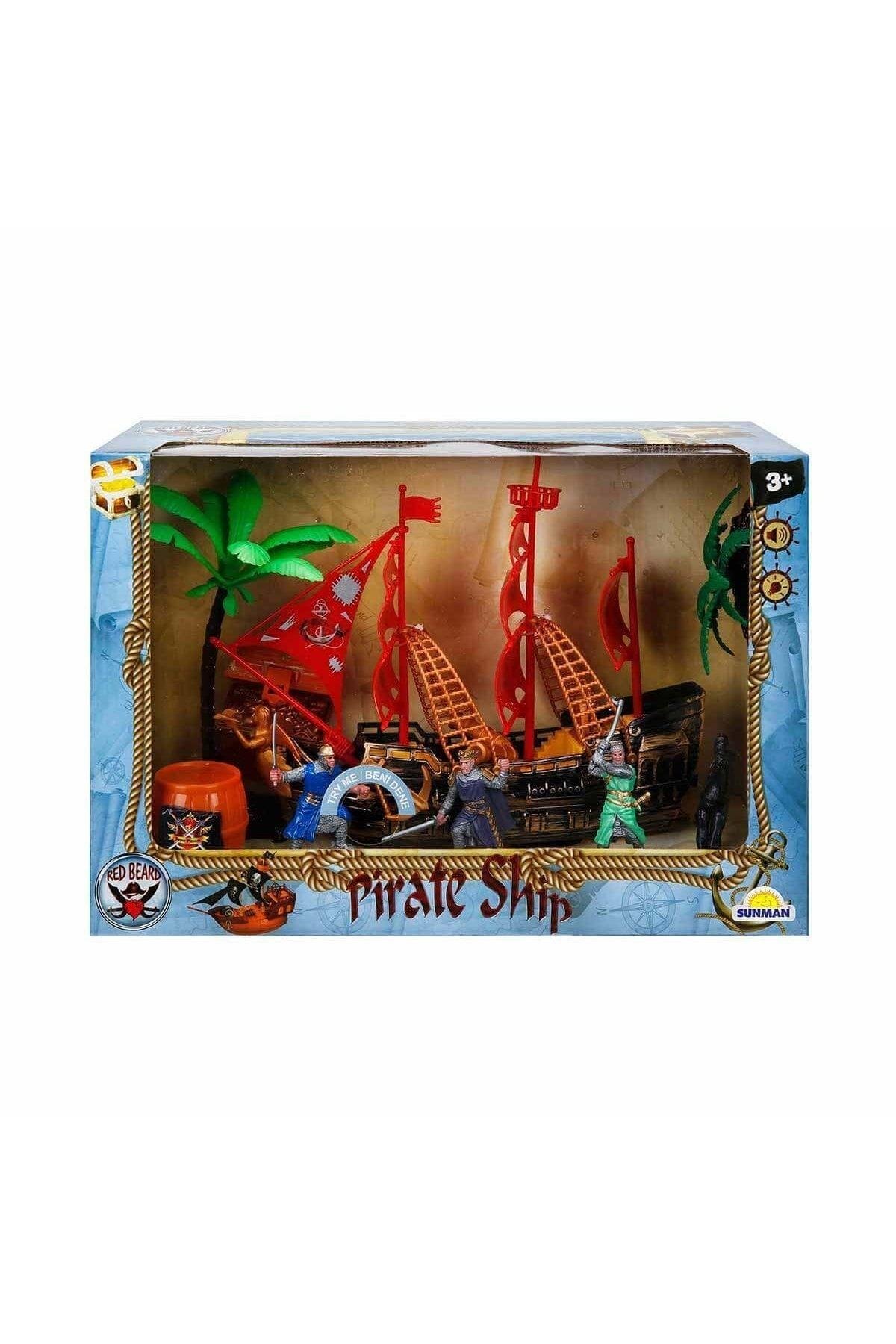 Sunman S01002010 Sesli Ve Işıklı Korsan Gemisi Oyun Seti-Erkek Oyuncakları
