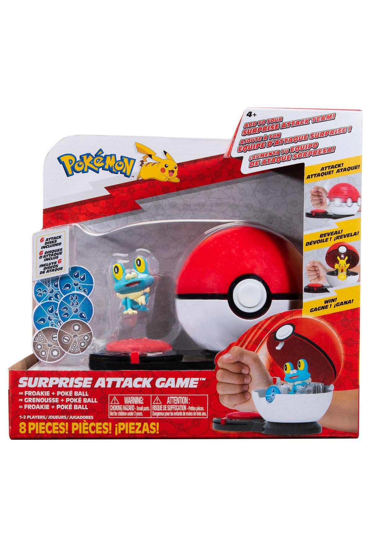 Sürpriz Atak Oyun Seti - Froakie ve Poke Ball-Karakter Figürleri