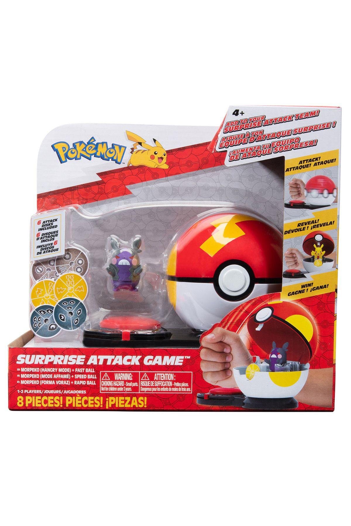 Sürpriz Atak Oyun Seti - Morpeko Ve Fast Ball-Karakter Figürleri