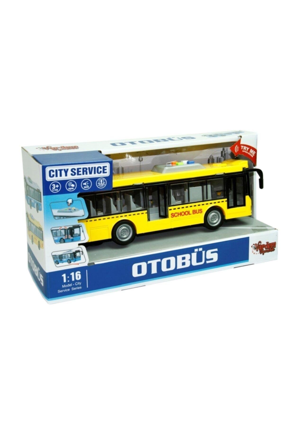 Sürtmeli Sesli Işıklı Tek Katlı Otobüs Oyuncak Yolcu Otobüsü Scntoys-Oyuncak Arabalar ve Kamyonlar