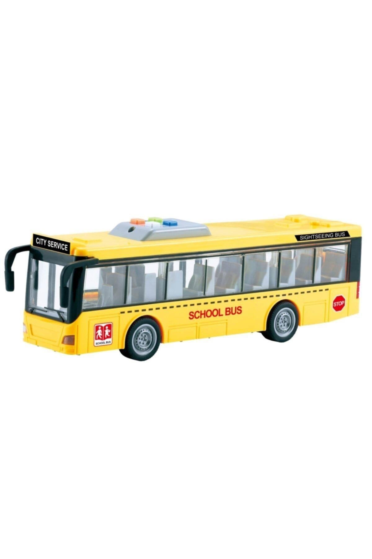 Sürtmeli Sesli Işıklı Tek Katlı Otobüs Oyuncak Yolcu Otobüsü Scntoys-Oyuncak Arabalar ve Kamyonlar