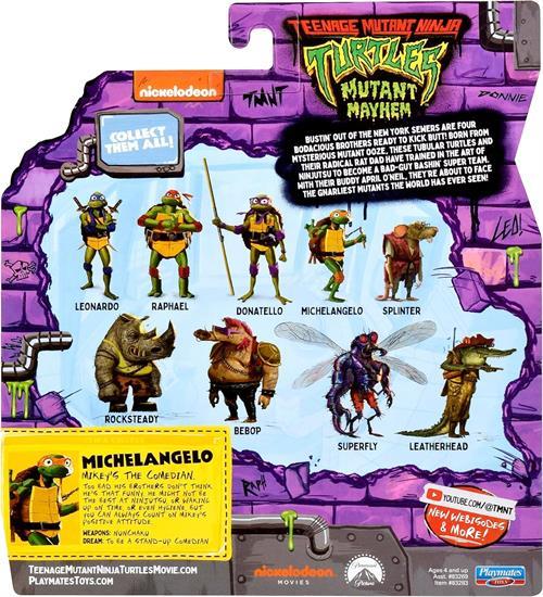 Tmnt Ninja Kaplumbağalar Aksiyon Figürler 11 cm Michelangelo The Entertainer-Karakter Figürleri