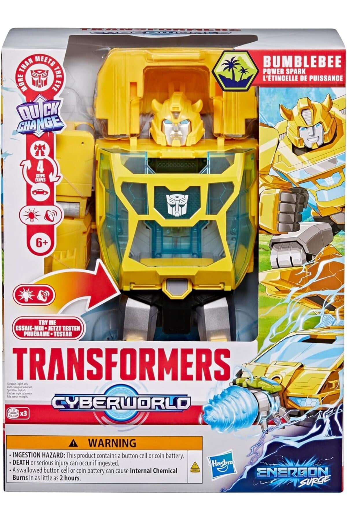 Transformers Cyberworld Energon Dalgalanması Bumblebee Power Spark-Karakter Figürleri