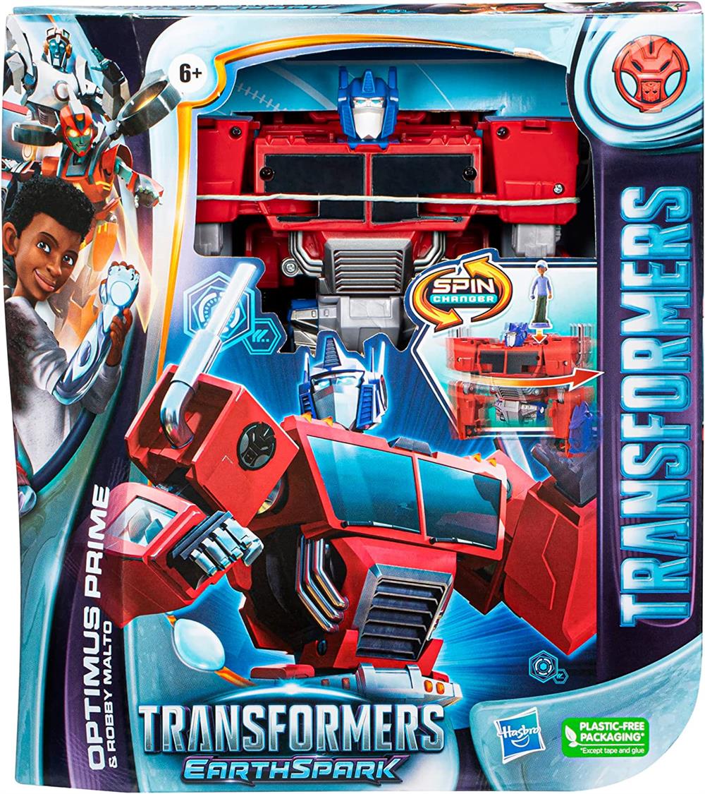 Transformers Earthspark Spinchanger Optimus Prime F7663-Karakter Figür