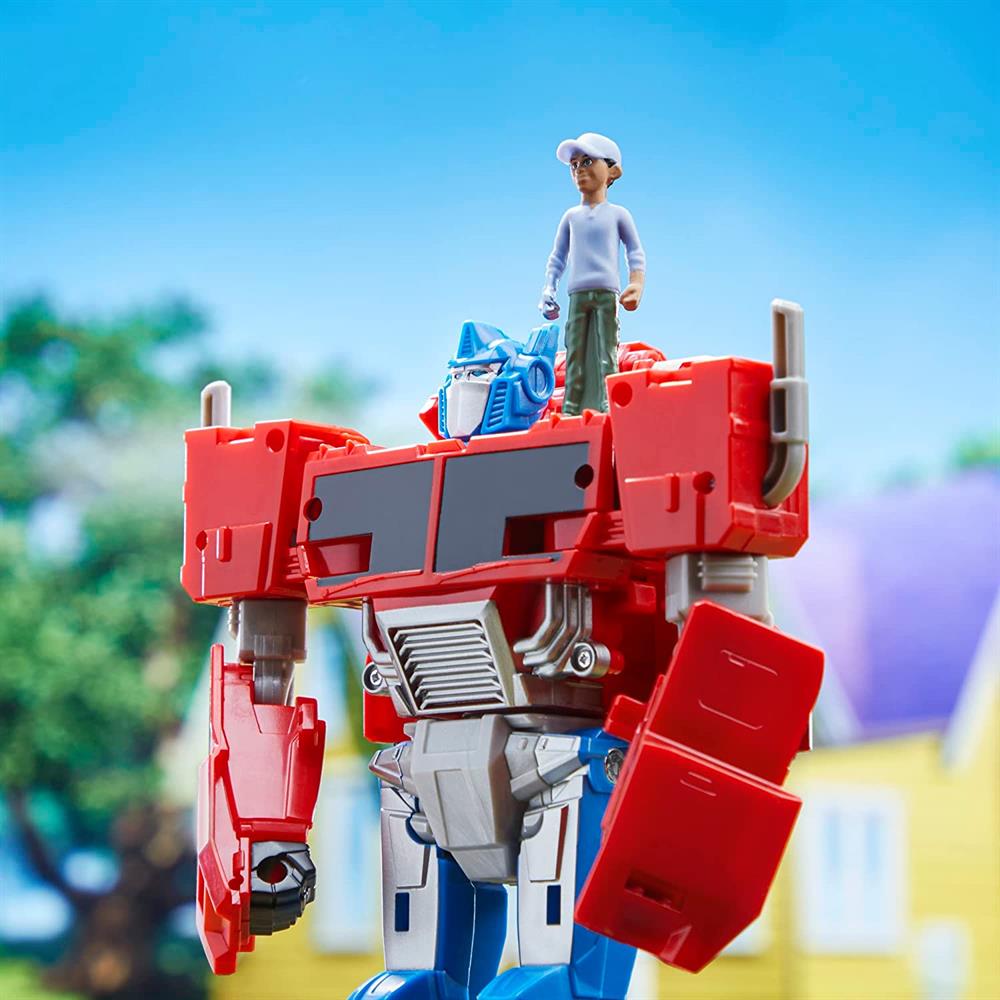 Transformers Earthspark Spinchanger Optimus Prime F7663-Karakter Figür