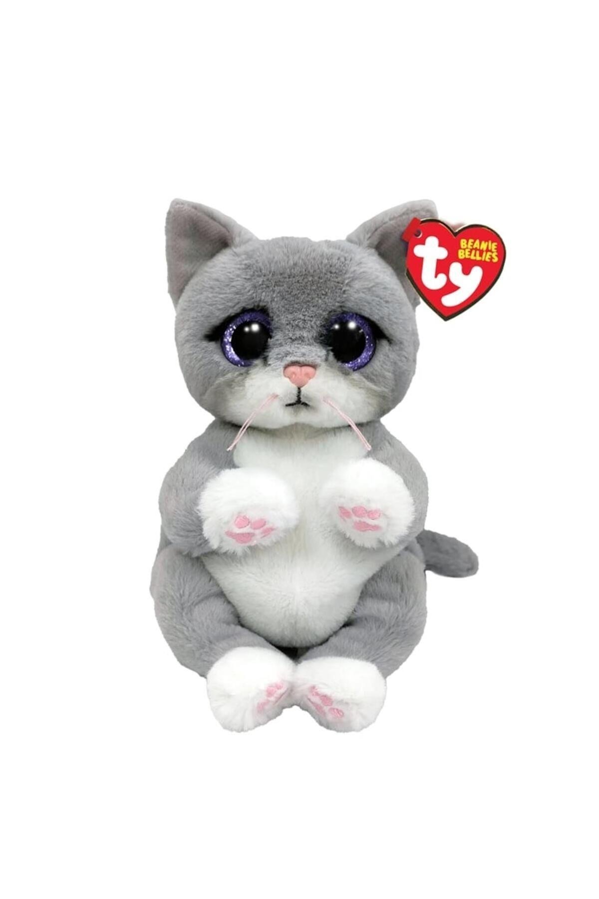 TY Beanie Morgan Gri Kedi 20 Cm-Peluş Oyuncaklar