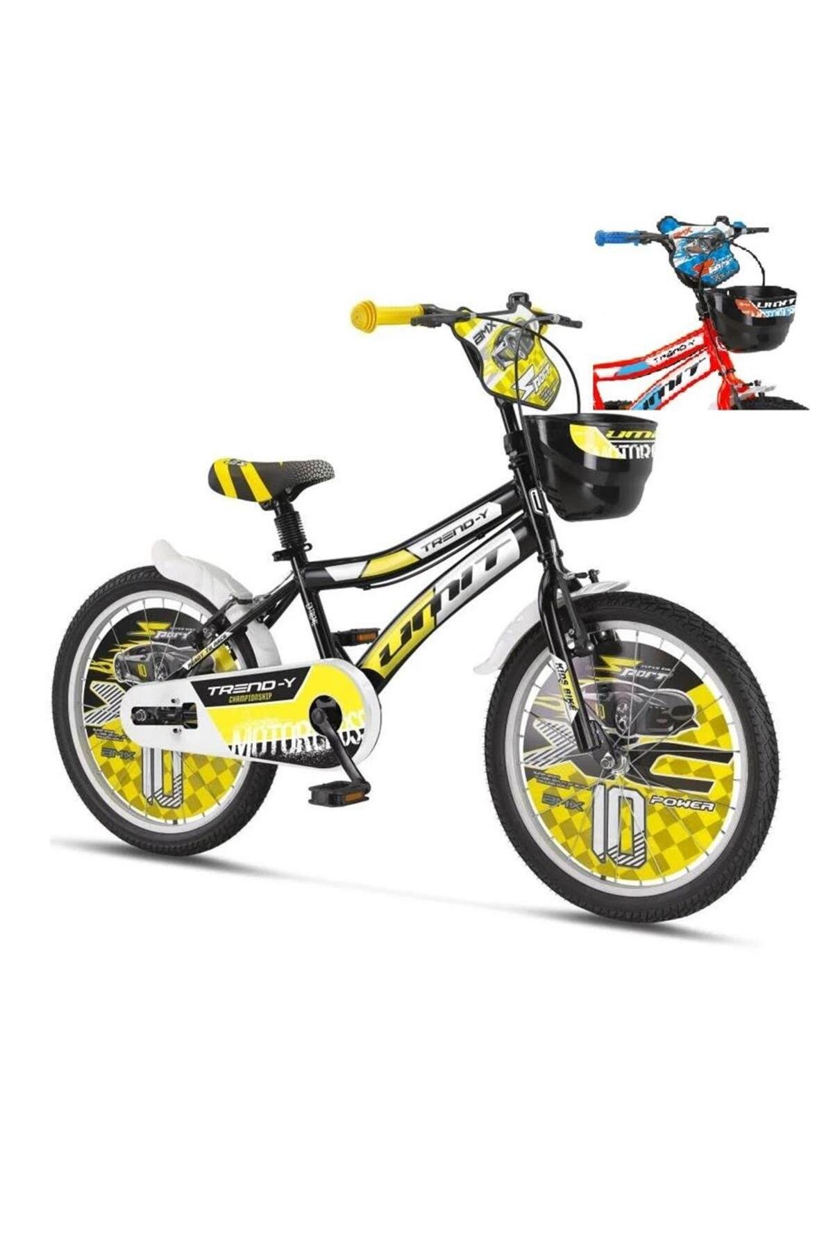 ÜMİT 2002 TREND-Y-BMX-SEPET-V-ERKEK ÇOCUK BİSİKLETİ 20 JANT TURUNCU MAVİ-Bisiklet