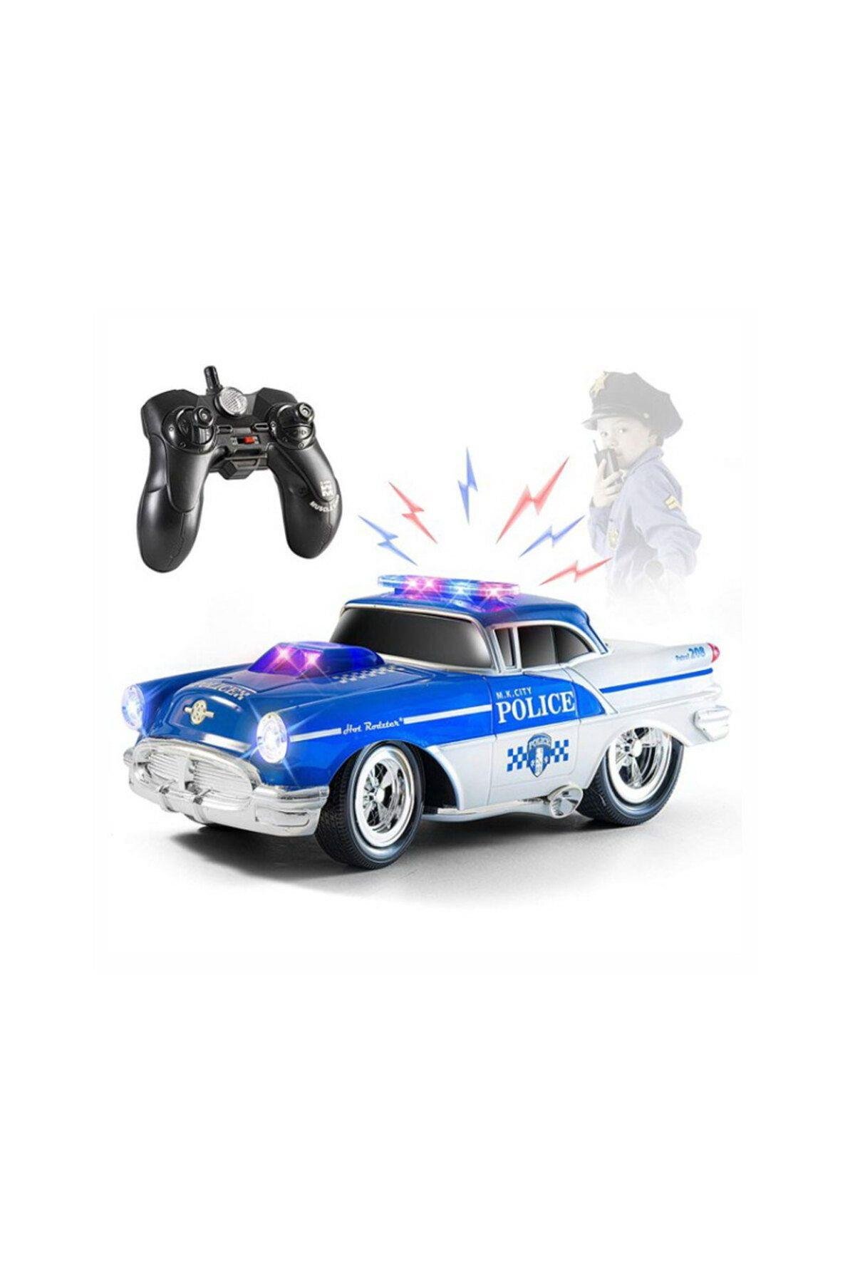 Uzaktan Kumandalı 2.4G Radyo Kontrollü Kumandalı Polis Arabası Led Işıklı 1:16 Ölçekli-Uzaktan Kumandalı Araçlar