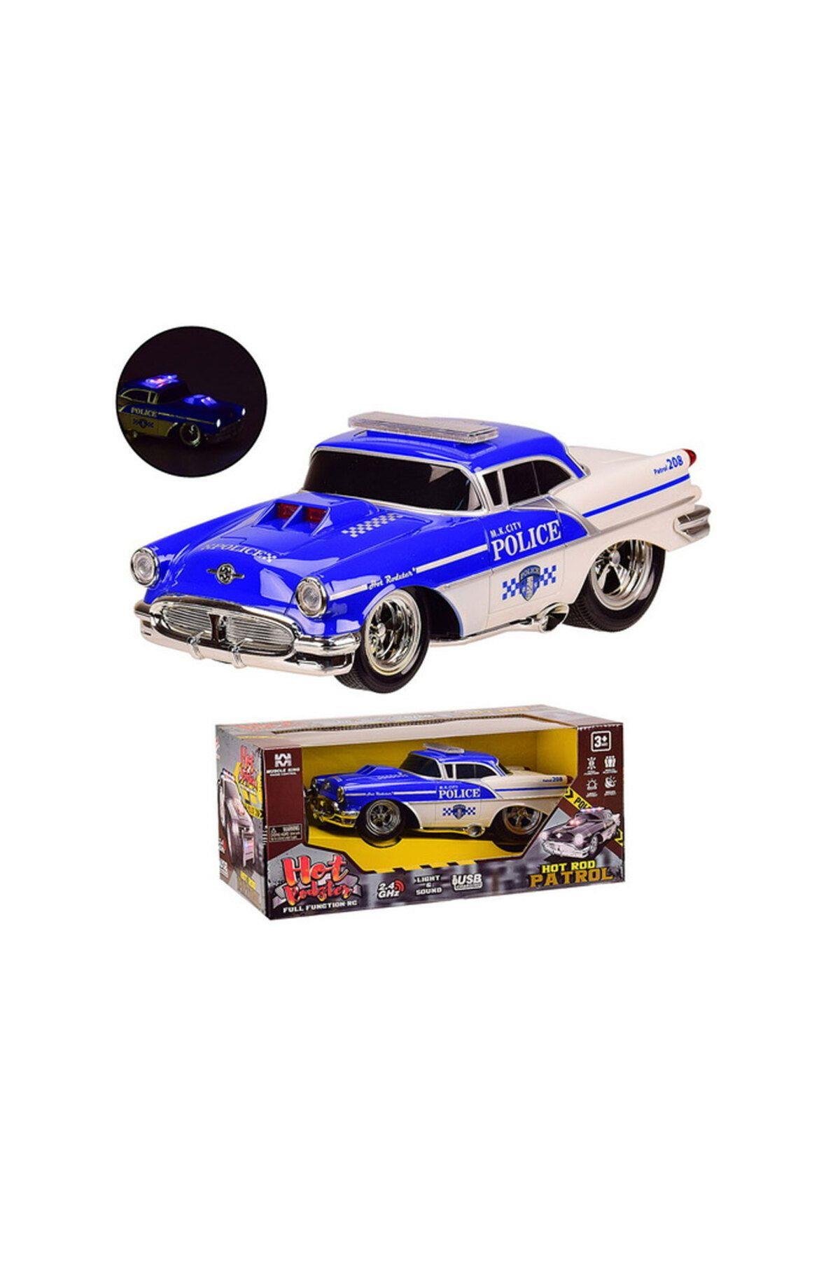 Uzaktan Kumandalı 2.4G Radyo Kontrollü Kumandalı Polis Arabası Led Işıklı 1:16 Ölçekli-Uzaktan Kumandalı Araçlar