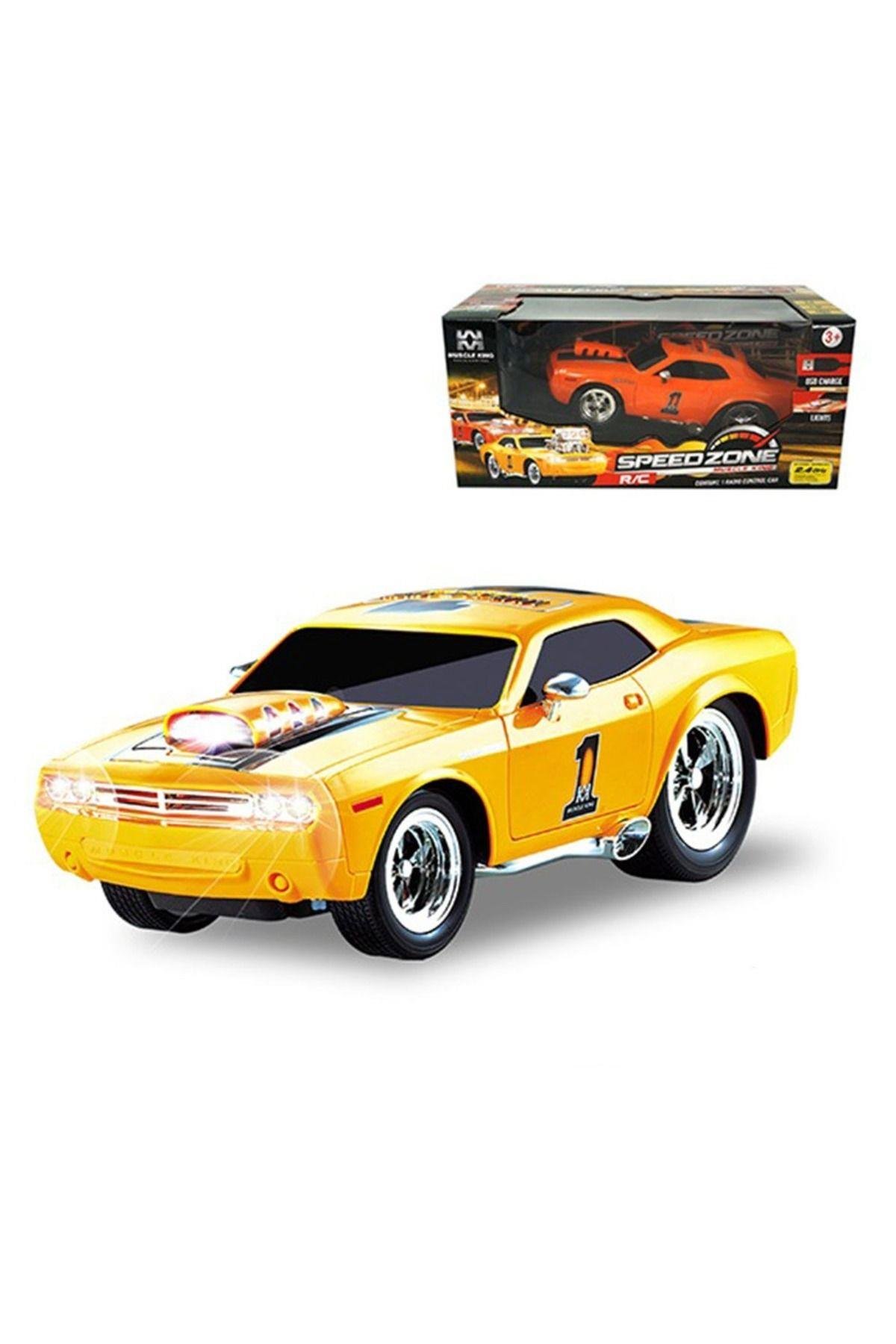 Uzaktan Kumandalı 2.4G Radyo Kontrollü Kumandalı Spor Araba Led Işıklı 1:16 Ölçekli-Uzaktan Kumandalı Araçlar