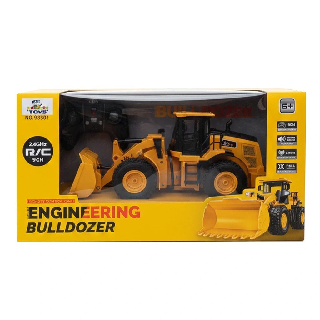 Uzaktan Kumandalı 2.4GHz 9 Kanallı İnşaat Kepçe Buldozer-Uzaktan Kumandalı Araçlar