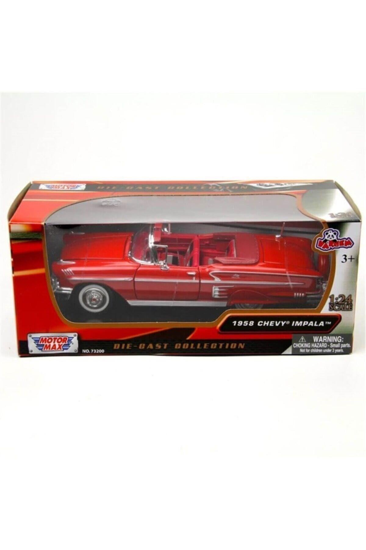 Vardem Açık Mavi 1:24 1958 Chevy Impala-Maket Araçlar