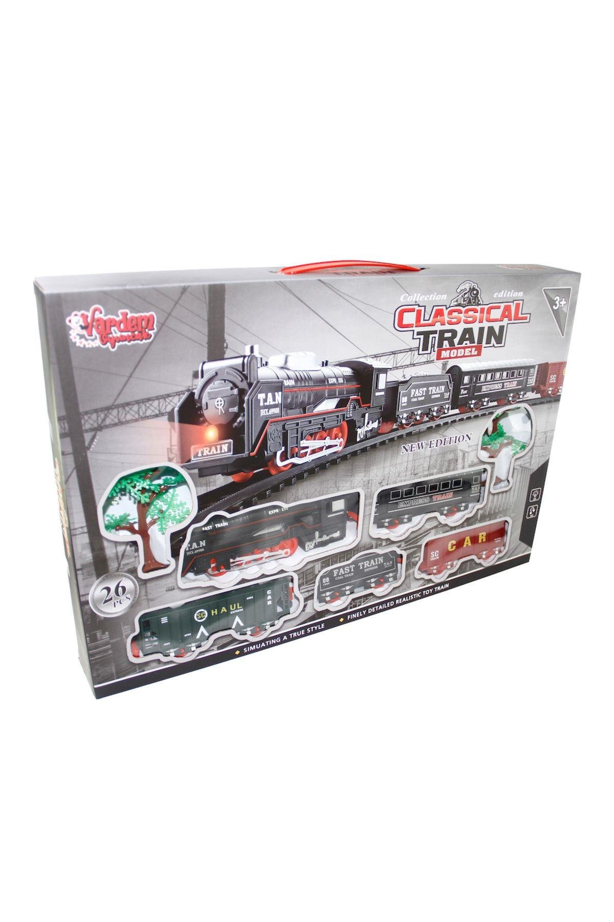 Vardem Vardem Kutulu 26 Parça Işıklı ve Sesli Classic Model Tren Set-Oyuncak