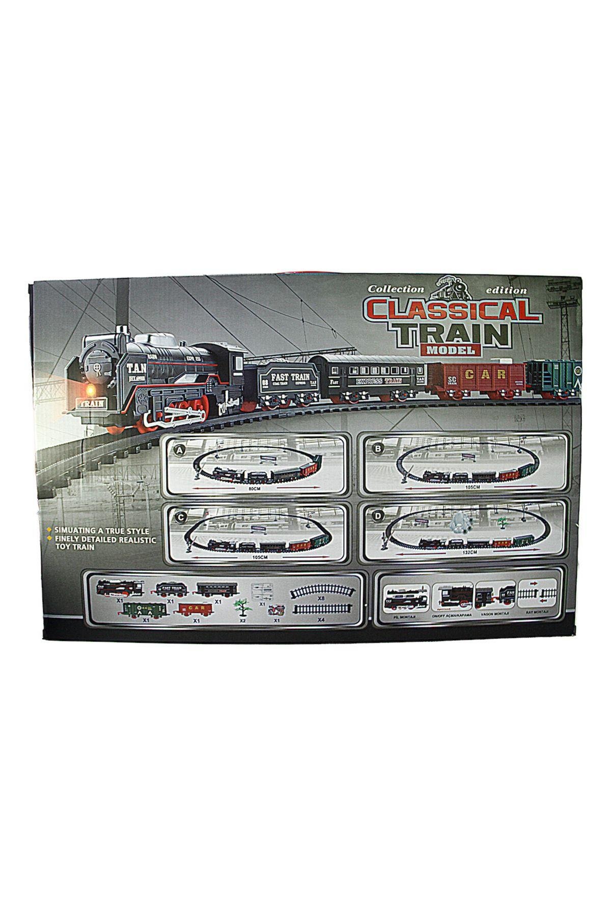 Vardem Vardem Kutulu 26 Parça Işıklı ve Sesli Classic Model Tren Set-Oyuncak