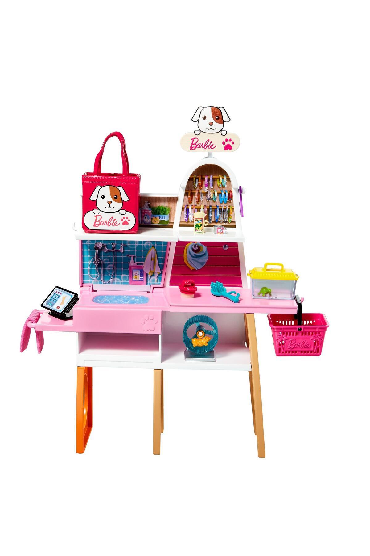 ve Evcil Hayvan Dükkanı Oyun Seti, 4 Hayvan Arkadaş ve Aksesuarlar, 3-7 Yaş Arası İçin GRG90-Oyuncak Bebekler