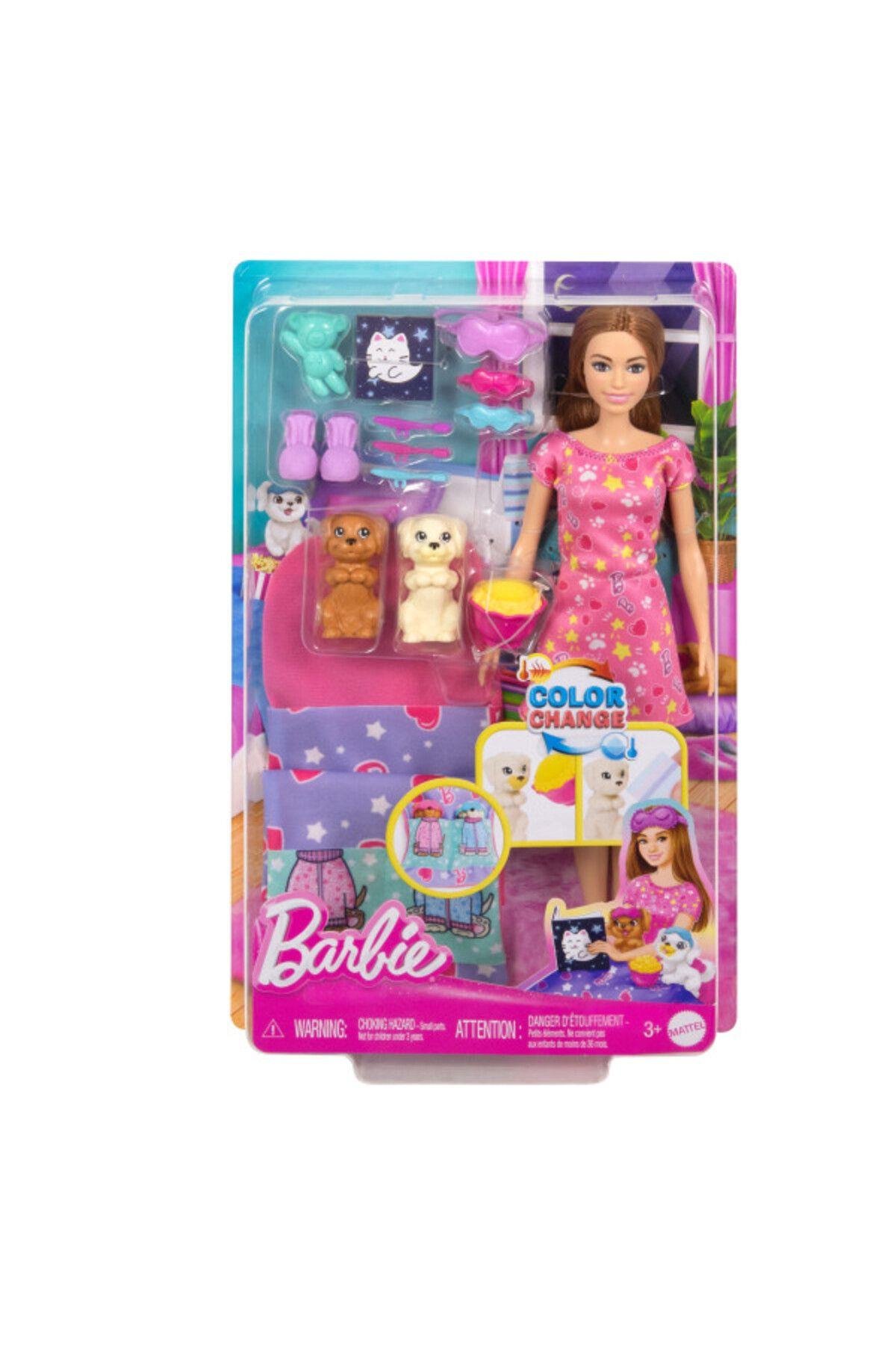 ve Yavru Köpekleri ile Pijama Partisi HXN01-Oyuncak Bebekler