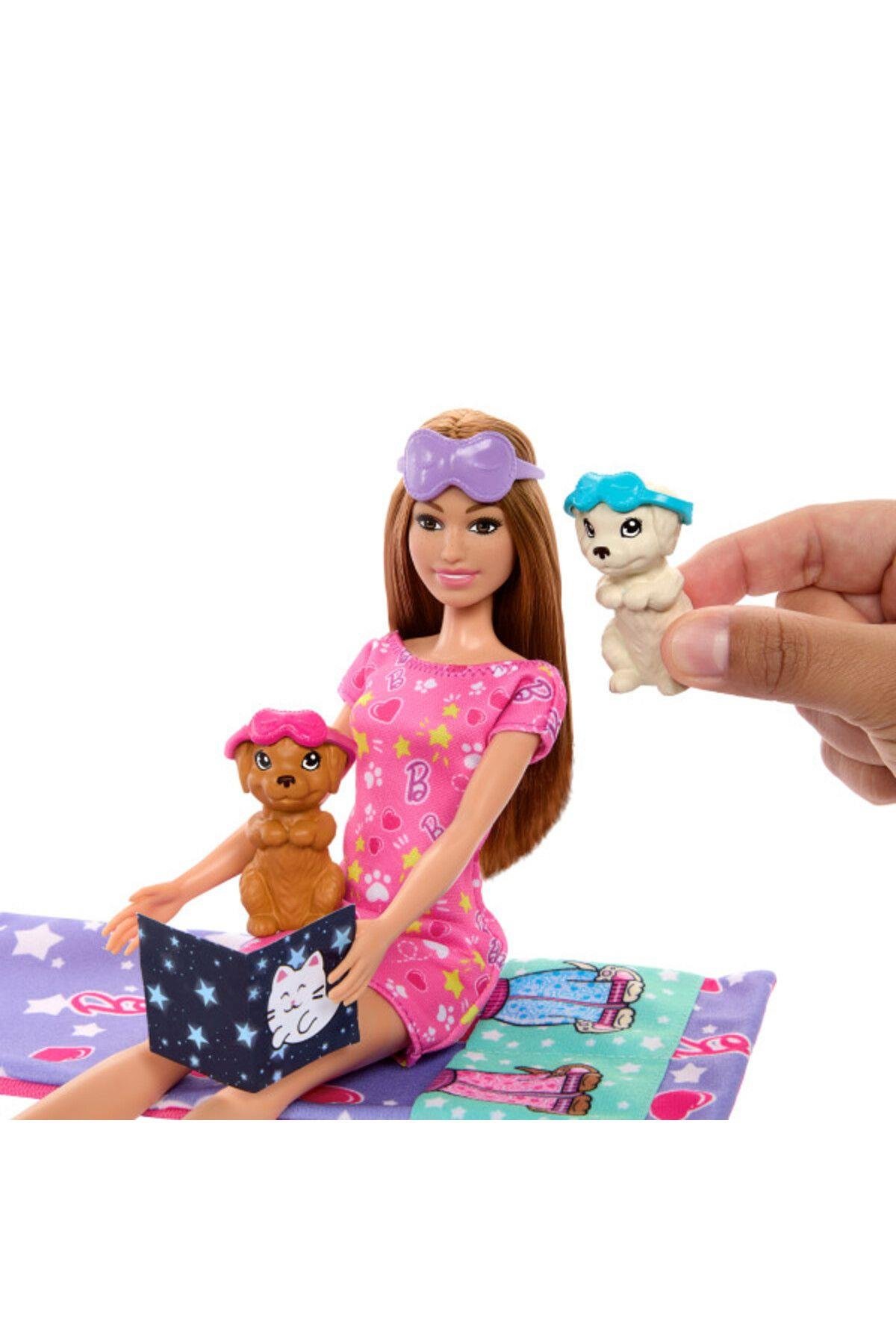 ve Yavru Köpekleri ile Pijama Partisi HXN01-Oyuncak Bebekler