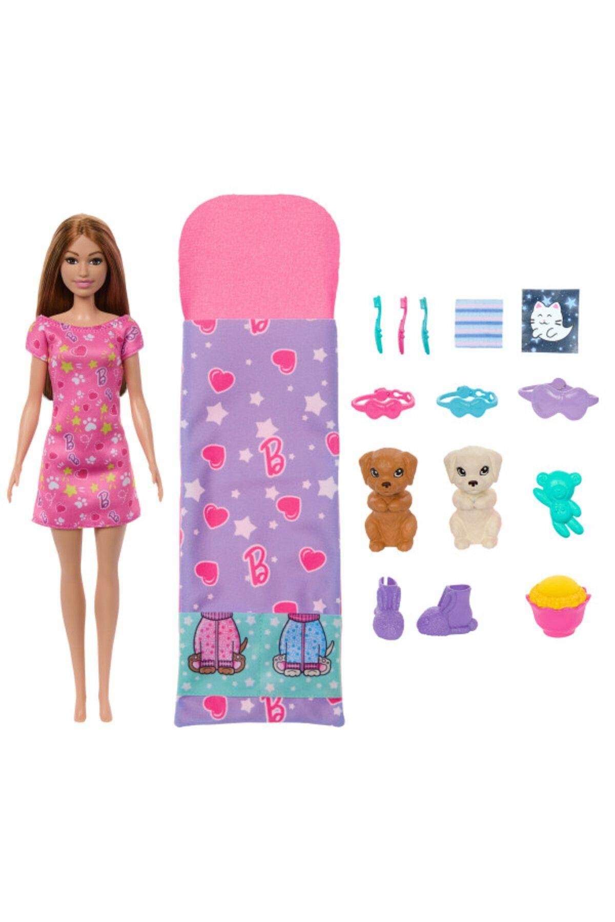 ve Yavru Köpekleri ile Pijama Partisi HXN01-Oyuncak Bebekler