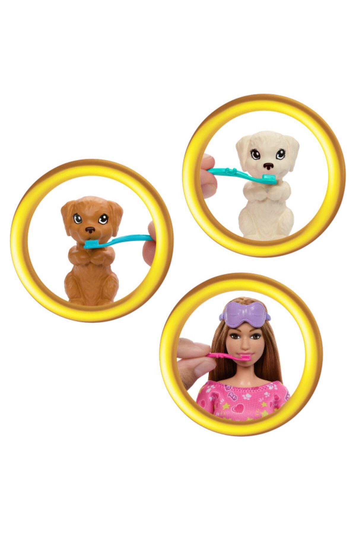 ve Yavru Köpekleri ile Pijama Partisi HXN01-Oyuncak Bebekler