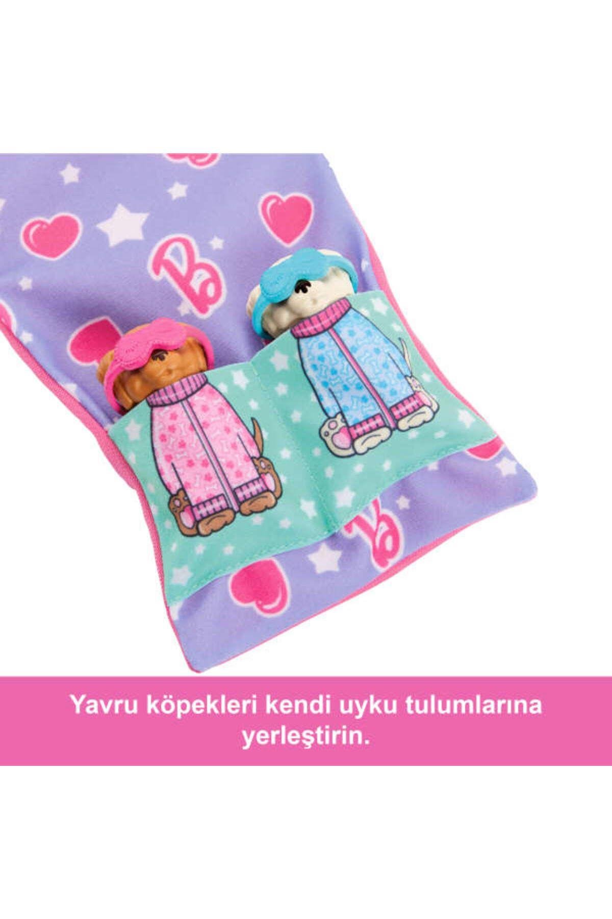ve Yavru Köpekleri ile Pijama Partisi HXN01-Oyuncak Bebekler