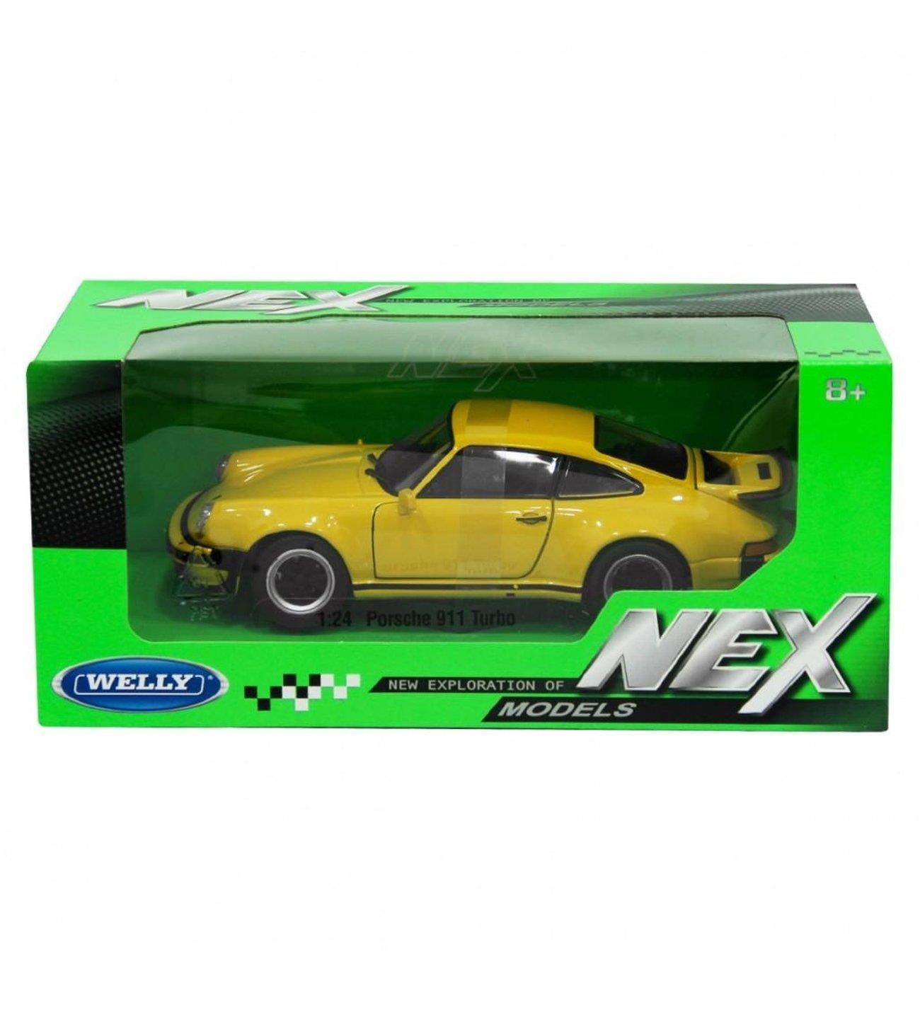 WELLY 1:24 Nex Porsche 911 Turbo Sarı 2021-Maket Araçlar