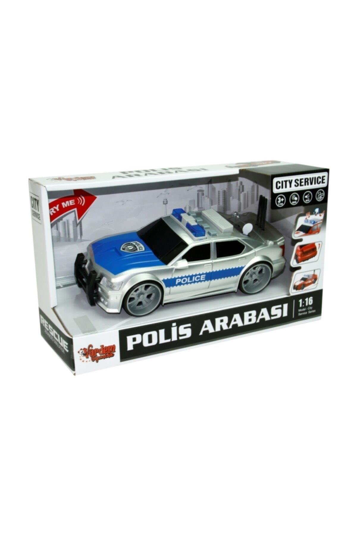 WY620A-B 1:16 Sürtmeli Sesli Işıklı Polis Arabası -Vardem-Oyuncak Arabalar ve Kamyonlar