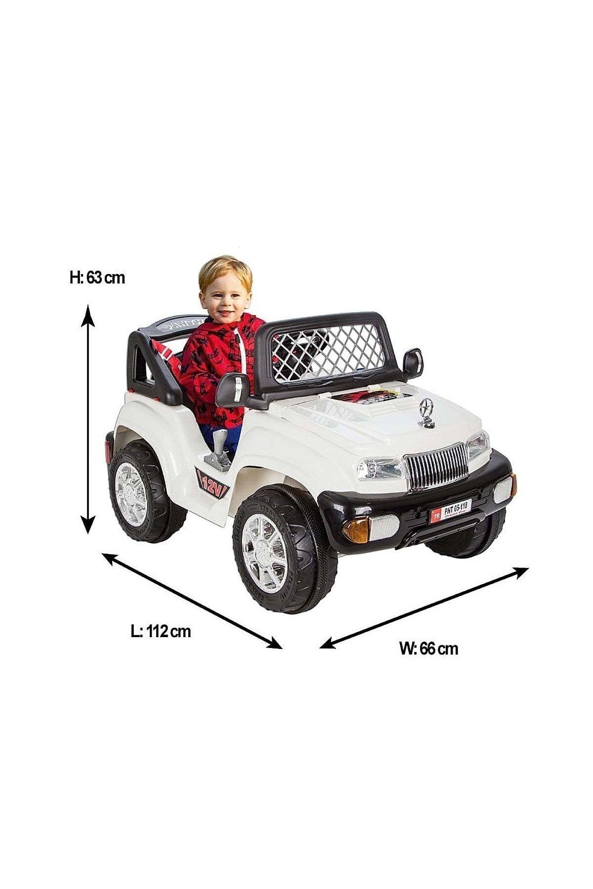 Yılın Ilk Fırsatları - Panter 12 V Uzaktan Kumandalı Akülü Araba - ™ Beyaz At®-Akülü Araba