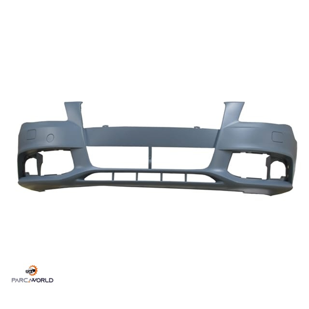 AUDI A4- 2008-2012- ÖN TAMPON (FAR YIKAMA/ÇEKİ DEMİRİ KAPAKLI)(SENSÖR DELİKSİZ)
