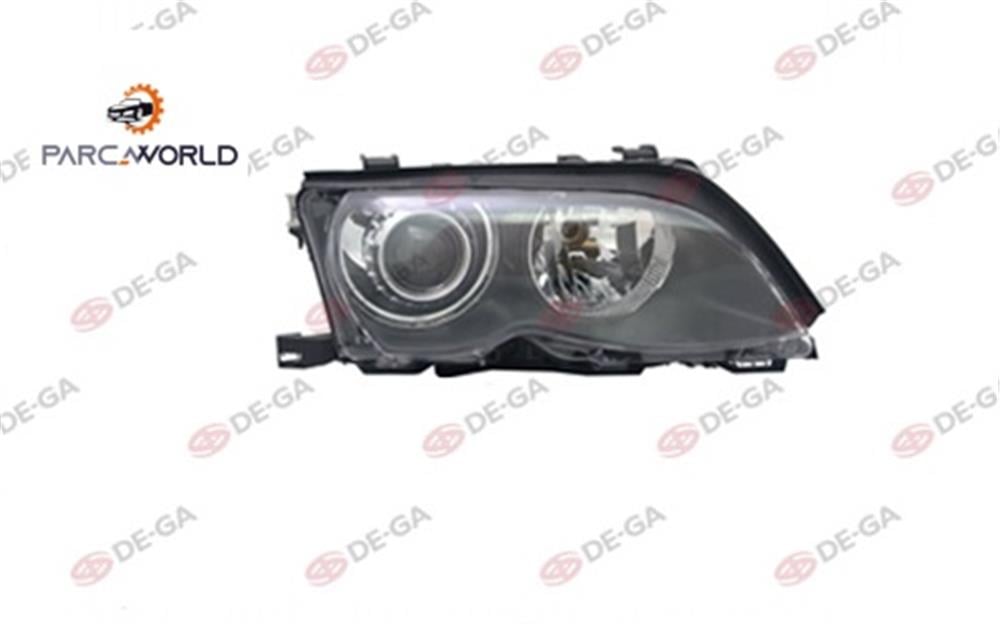 Bmw 3 E46 Ön Far Elektrik Motorlu Xenon Sıyah Sağ 2001-2004