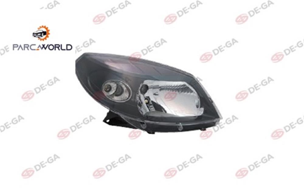 Dacıa Sandero Stepway Ön Far Kablolu Sıyah Sağ 2008