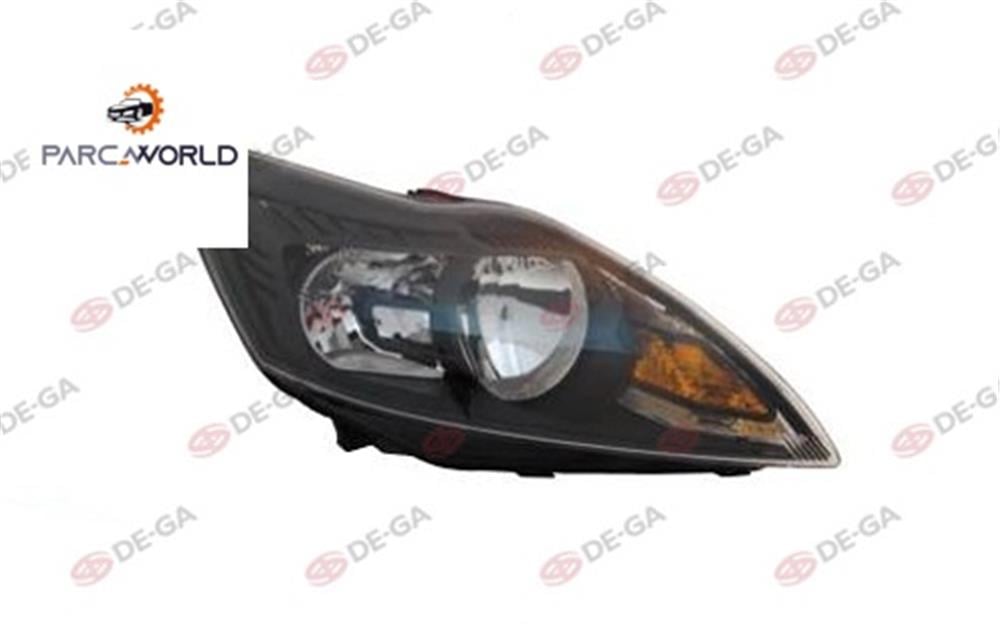 Ford Focus Ön Far Elektrik Motorlu Sıyah Sağ 2008-2010