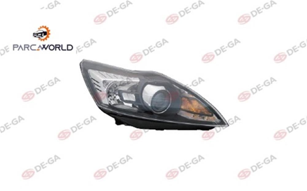 Ford Focus Ön Far Elmotmerceklı Sıyah Sağ 2008-2010