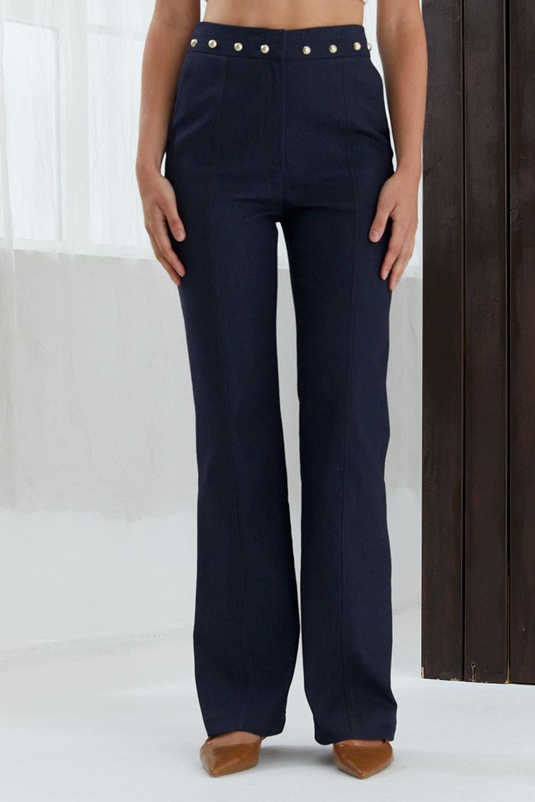Bel Detaylı Premium Pantolon 