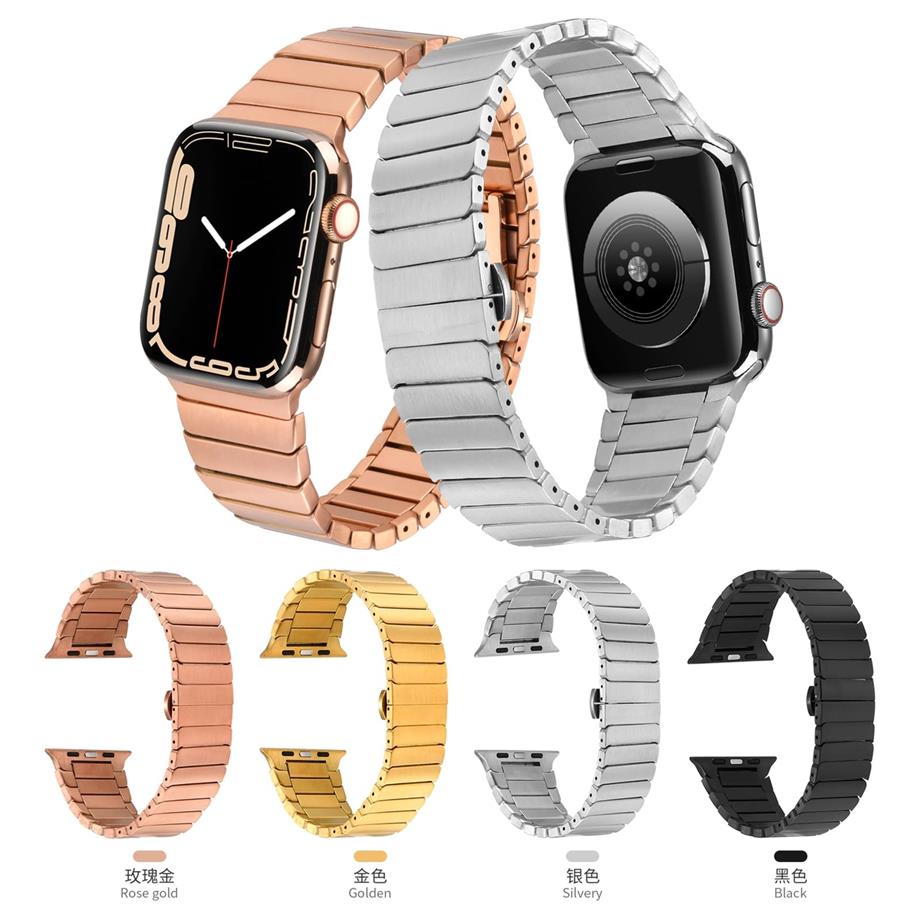  ​​​Apple Watch 38mm Kordon KRD-79 Metal Strap Kayış  Rose Gold 