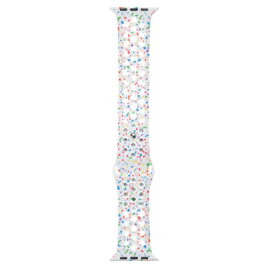  Apple Watch 38mm Kordon Yeni Seri 2023 KRD-02 Silikon Strap Kayış 
