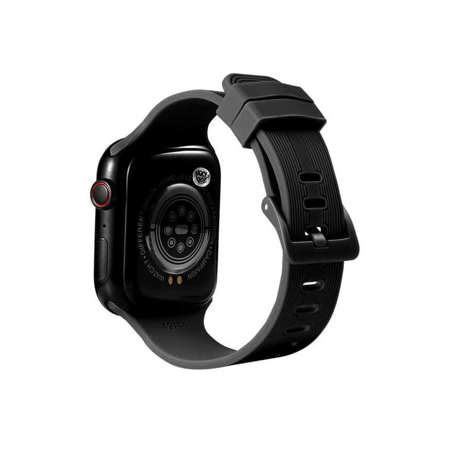  Apple Watch 38mm KRD-23 Silikon Kordon Siyah