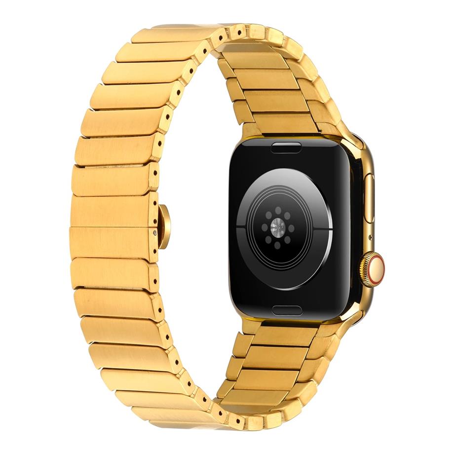  ​​​Apple Watch 44mm Kordon KRD-79 Metal Strap Kayış  Gümüş 