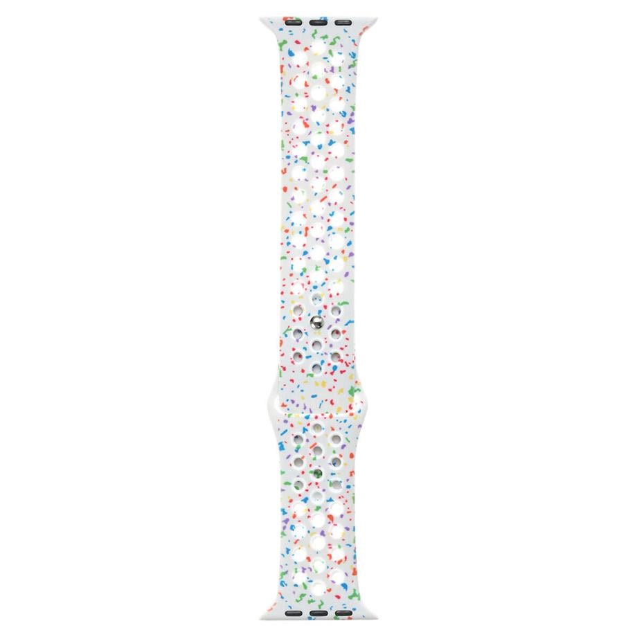  Apple Watch 44mm Kordon Yeni Seri 2023 KRD-02 Silikon Strap Kayış 