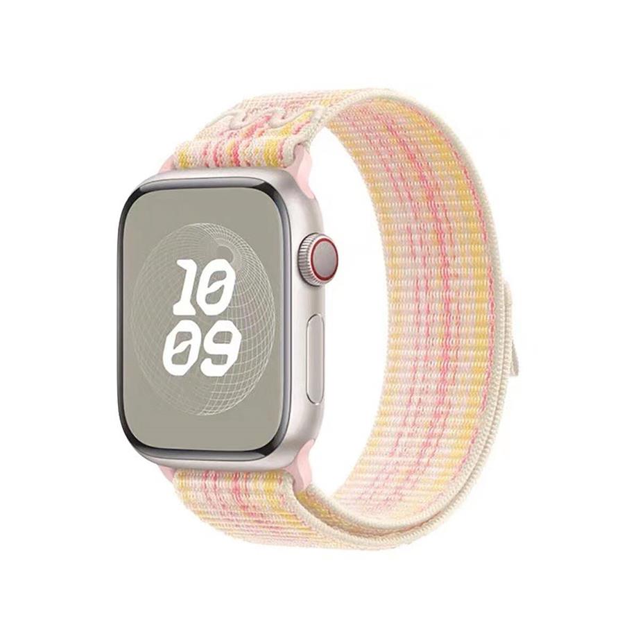 Apple Watch 44mm KRD-91 Hasır Kordon Strap Kayış 