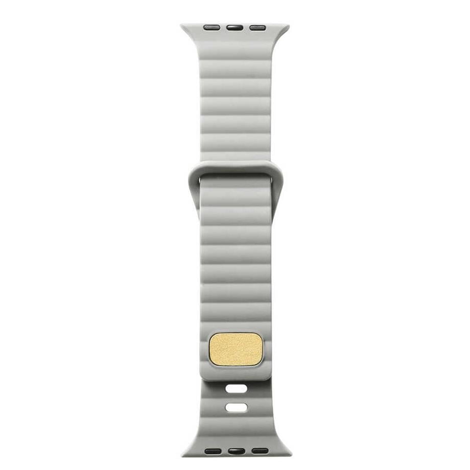  Apple Watch 44mm Zore KRD-73 Silikon Kordon  Krem 