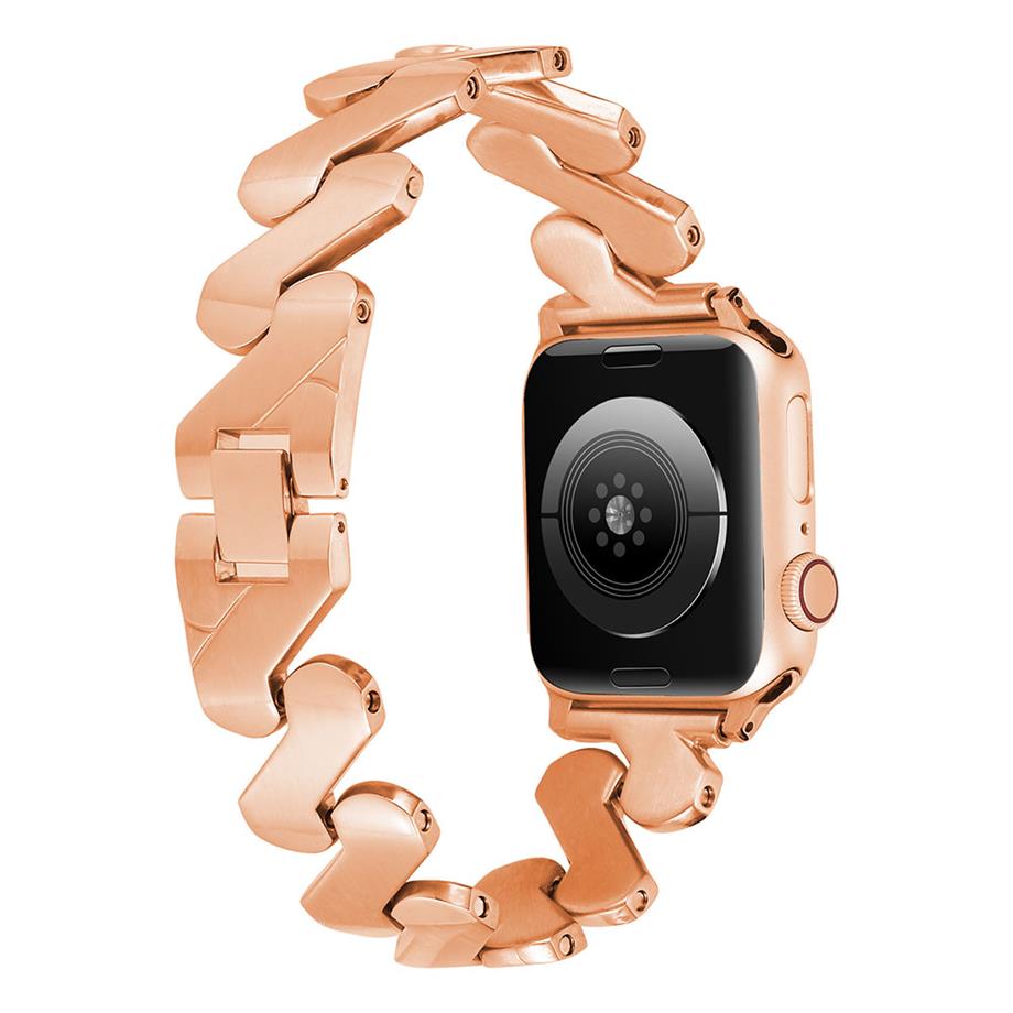  ​​​Apple Watch 7 41mm Kordon KRD-80 Metal Strap Kayış  Siyah 