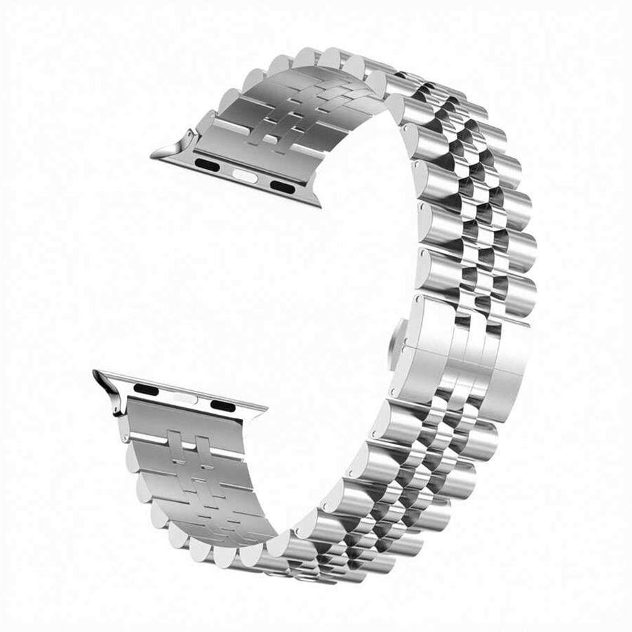  Apple Watch Ultra 49mm Kordon KRD-36 Metal Strap Kayış  Gümüş 