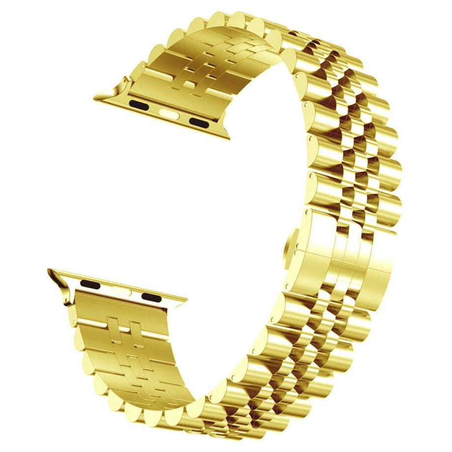  Apple Watch Ultra 49mm Kordon KRD-36 Metal Strap Kayış  Gold 