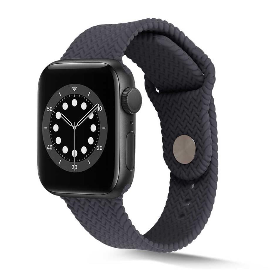  Apple Watch Ultra 49mm Kordon KRD-37 Silikon Strap Kayış  Gri 